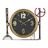 Relógio de Parede Dkd Home Decor Válvulas Cristal Dourado Ferro (50,5 X 12 X 73 cm)
