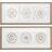 Pintura Dkd Home Decor Círculos (61 X 3,8 X 26 cm) (2 Unidades)