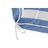 Almofada para Cadeiras Dkd Home Decor Riscas Branco Azul Celeste (42 X 4 X 115 cm)