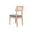 Cadeira de Sala de Jantar Dkd Home Decor Abeto Poliéster Cinzento Escuro (46 X 53 X 90 cm)