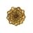 Decoração de Parede Dkd Home Decor Flor Dourado Resina (23 X 6 X 23 cm)