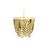 Candeeiro de Teto Dkd Home Decor Metal Castanho Amarelo 50 W Madeira Mdf (35 X 35 X 95 cm)