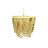 Candeeiro de Teto Dkd Home Decor Metal Castanho Amarelo 50 W Madeira Mdf (35 X 35 X 95 cm)