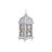 Lâmpada de Mesa Dkd Home Decor 18 X 18 X 46 cm Metal Branco Multicolor 220 V 50 W