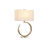 Lâmpada de Mesa Dkd Home Decor 40 X 23 X 68 cm Cristal Dourado Metal Transparente Branco 40 W 240 V