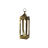 Lanterna Dkd Home Decor Dourado Alumínio Cristal Acabamento Envelhecido 16 X 16 X 55 cm