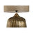 Lâmpada de Mesa Home Esprit Bronze Alumínio 50 W 220 V 42 X 42 X 70 cm