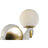 Luminária de Chão Home Esprit Branco Prateado Metal Resina 50 W 220 V 37 X 37 X 93 cm