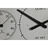 Relógio de Parede Home Esprit Branco Preto Metal Madeira Mdf 62 X 6 X 65 cm (2 Unidades)