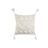 Almofada Home Esprit Branco Borlas Boho 45 X 15 X 45 cm