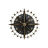 Relógio de Parede Home Esprit Preto Dourado Ferro Bússola Vintage 80 X 7,5 X 80 cm