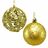 Bolas de Natal Dourado Plástico 6 X 6 X 6 cm (12 Unidades)