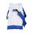 Saco de Desporto com Porta-sapatos Longfit Care Azul/branco (2 Unidades)