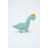 Peluche Crochetts Bebe Verde Dinossauro 30 X 24 X 10 cm