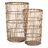 Conjunto de Cestos 42 X 42 X 69 cm Natural Bambu (2 Peças)