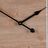Relógio de Parede Natural Madeira de Abeto 60 X 5 X 60 cm