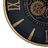 Relógio de Parede Preto Dourado Cristal Ferro 59 X 8,5 X 59 cm (3 Unidades)