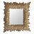 Espelho de Parede Dourado Cristal Ferro 74 X 7,5 X 74 cm