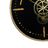 Relógio de Parede Preto Dourado Ferro 46 X 7 X 46 cm
