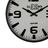 Relógio de Parede Branco Preto Ferro 46 X 46 X 6 cm