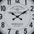 Relógio de Parede Branco Preto Ferro 70 X 70 X 6,5 cm