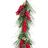 Grinalda de Natal Vermelho Verde Plástico Abacaxis 140 cm