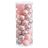 Bolas de Natal Cor de Rosa Plástico 6 X 6 X 6 cm (40 Unidades)