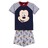 Pijama de Verão Mickey Mouse Cinzento 3 Anos