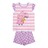 Pijama de Verão Peppa Pig Roxo Cor de Rosa 6 Anos