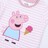 Camisola de Manga Curta Infantil Peppa Pig Cor de Rosa 6 Anos