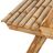 Mesas De Piquenique Em Bambu 120x120x78 Cm