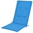 Almofadões Para Cadeiras De Jardim 2 Pcs 120x50x3 Cm Azul
