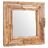 Espelho Decorativo Em Teca 60x60 Cm Quadrado
