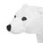 Peluche Brinquedo De Montar Urso Polar Branco Xxl