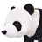 Peluche Brinquedo De Montar Panda Preto E Branco Xxl
