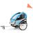Atrelado De Bicicleta Infantil 2-em-1 Azul E Cinzento