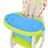 Cadeira De Bebé Refeição Conversí­vel 3 Em 1 Com Mesa Azul E Verde