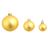 Bolas De Natal 100 Un. 6 Cm Dourado