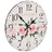 Relógio de Parede de Cozinha Vintage 30 Cm Florido