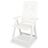 Cadeiras De Jardim Reclináveis 4 Un. Plástico Branco