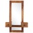 Espelho de cosmética com 2 gavetas madeira sheesham maciça