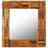 Espelho De Parede Em Madeira Recuperada Maciça 60x60 Cm
