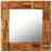 Espelho De Parede Em Madeira Recuperada Maciça 60x60 Cm