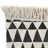 Tapete Kilim em algodão 120x180 cm com padrão preto/branco