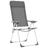 Cadeiras de Campismo Dobráveis 4 pcs Alumínio Cinzento