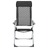Cadeiras de Campismo Dobráveis 4 pcs Alumínio Preto