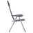 Cadeiras de Campismo 2 pcs 58x69x111 cm Alumínio Cinzento