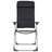 Cadeiras de Campismo 2 pcs 58x69x111 cm Alumínio Preto