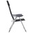 Cadeiras de Campismo 2 pcs 58x69x111 cm Alumínio Preto