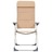 Cadeiras de Campismo 2 pcs 58x69x111 cm Alumínio Creme